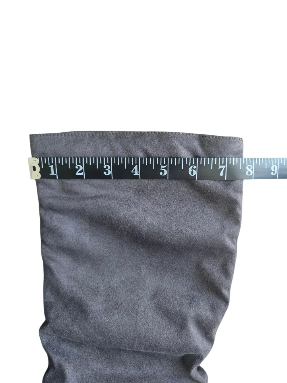 Classic Gray Suede Knee-High Boots - Women - Size 7.5